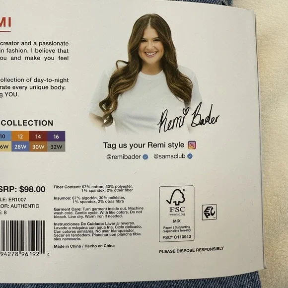 Edited Remi Bader Jeans Womens 8 Loose Straight Leg High Rise Stretch Comfort - Picture 7 of 16